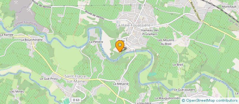 localisation de l'entreprise AIREL  HAIE-FOUASSIERE (LA)