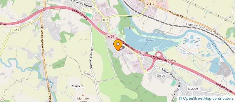 localisation de l'entreprise AIRELANDES  ORTHEZ