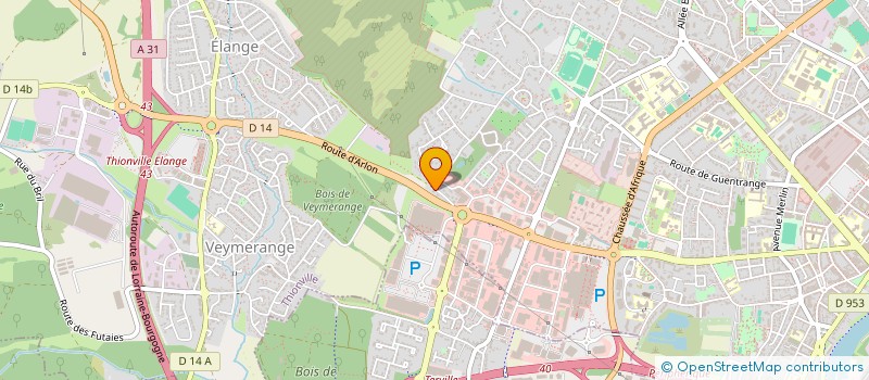 localisation de l'entreprise AIRELLE à THIONVILLE