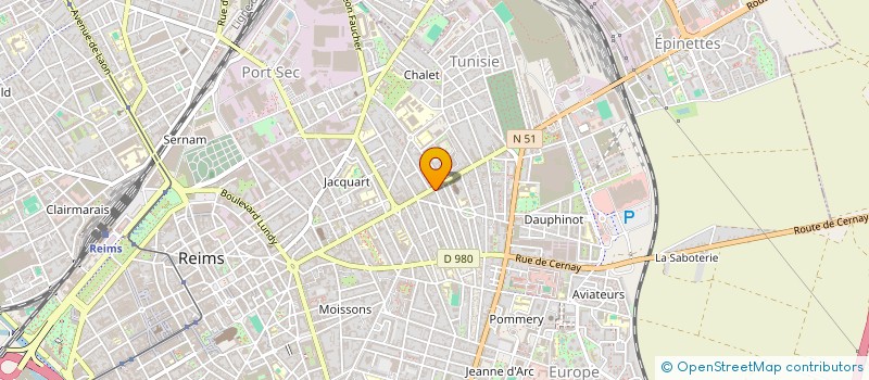 localisation de l'entreprise AIRELLE à REIMS