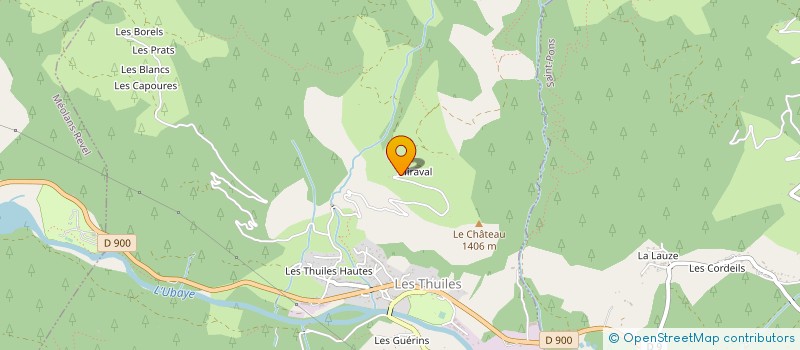 localisation de l'entreprise AIRELLE ELECTRICITE SOLAIRE  LES THUILES