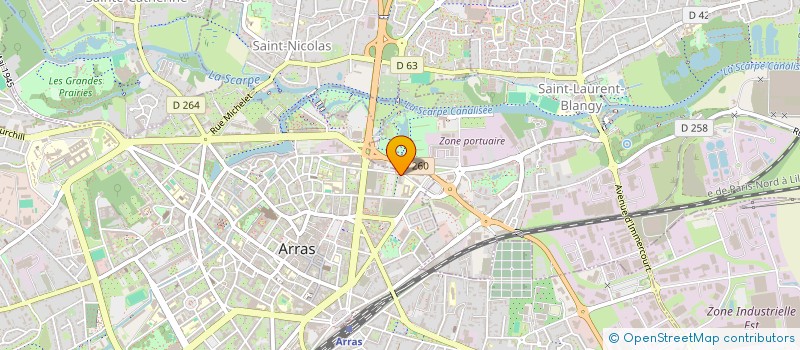 localisation de l'entreprise AIRELYS à ARRAS