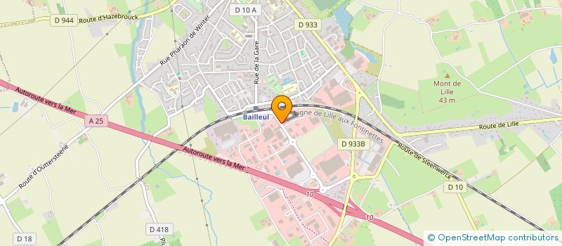 localisation de l'entreprise AIRES 4 D à BAILLEUL