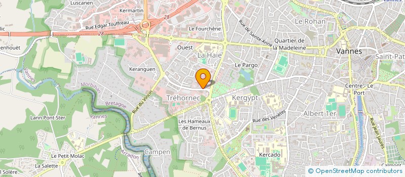localisation de l'entreprise AIRFAF BRETAGNE à VANNES