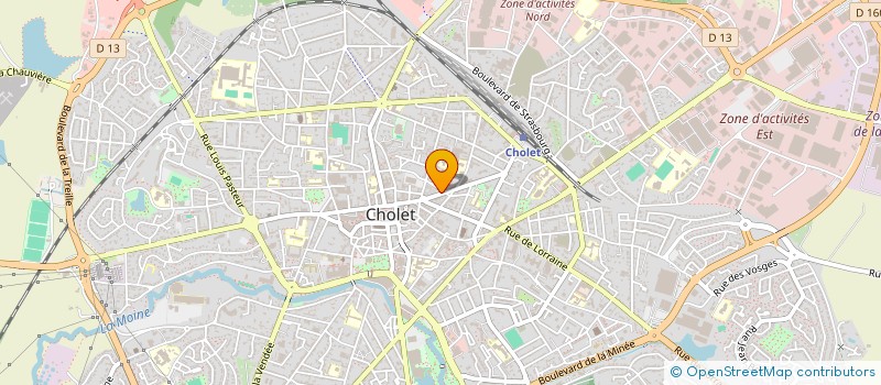 localisation de l'entreprise AIRIAU COURTAGE ASSURANCE à CHOLET