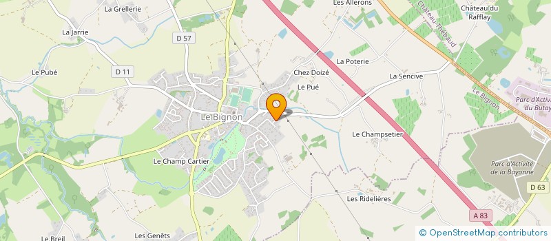 localisation de l'entreprise AIRILEC  LA PLANCHE