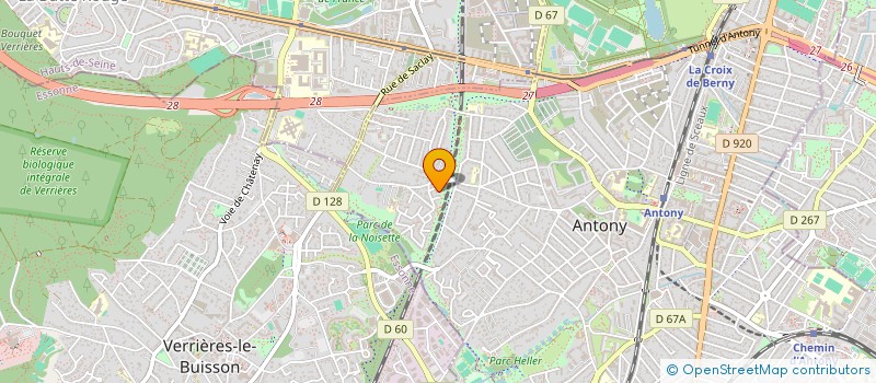 localisation de l'entreprise AIRIONEL à ANTONY