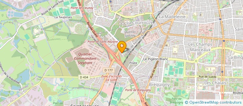 localisation de l'entreprise AIRIS à ST JACQUES DE LA LANDE