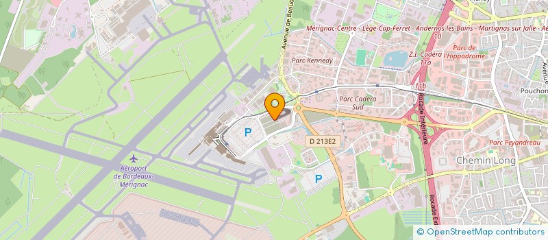 localisation de l'entreprise AIRLEC AIR ESPACE à MERIGNAC