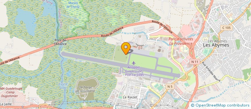 localisation de l'entreprise AIRLINES GSA SERVICES à LES ABYMES