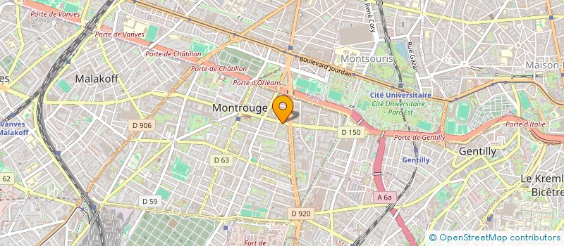 localisation de l'entreprise AIRLIZ à MONTROUGE