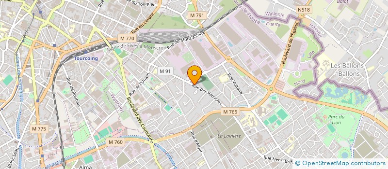 localisation de l'entreprise AIRMA  WATTRELOS