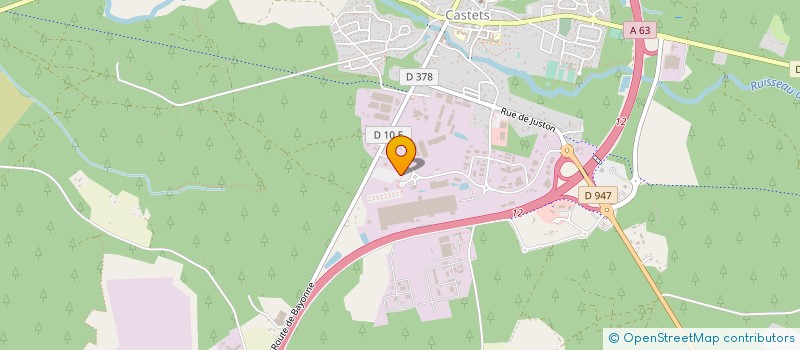 localisation de l'entreprise AIRMAT SERVICES  CASTETS