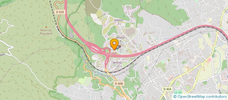 localisation de l'entreprise AIRMOD à LA CIOTAT