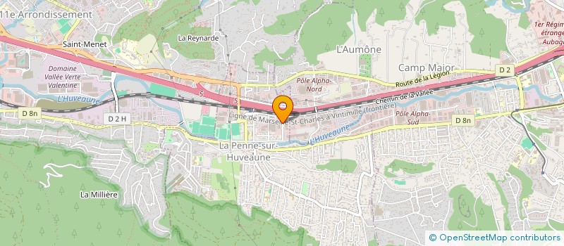 localisation de l'entreprise AIROLIA  LA PENNE SUR HUVEAUNE