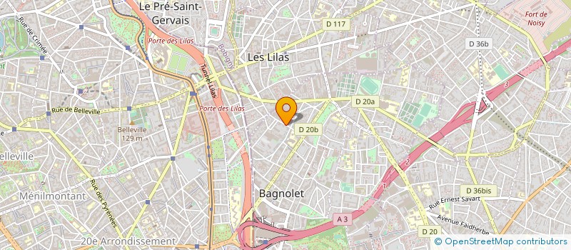 localisation de l'entreprise AIROLIA ENERGIES à BAGNOLET