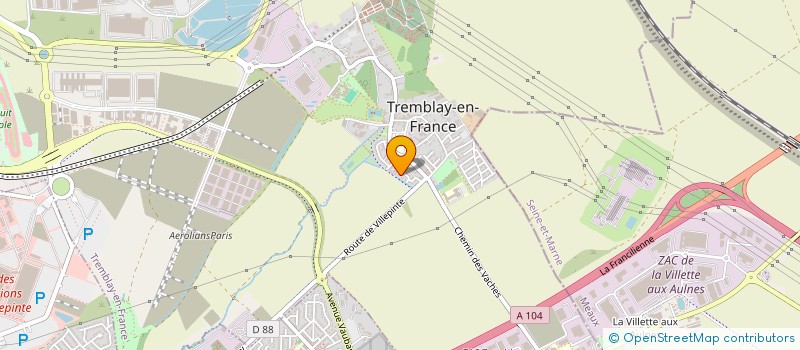localisation de l'entreprise AIRPEE VALET à TREMBLAY-EN-FRANCE