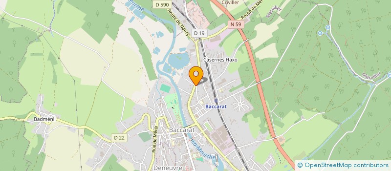 localisation de l'entreprise AIRPORT  BACCARAT