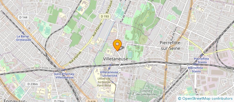 localisation de l'entreprise AIRPORT EXPRESS à VILLETANEUSE