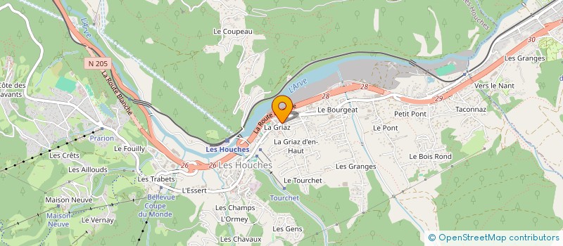 localisation de l'entreprise AIRPORT TRANSFER SERVICES ATS à LES HOUCHES