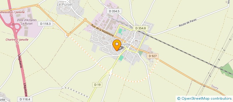 localisation de l'entreprise AIRPOSE à TOURY