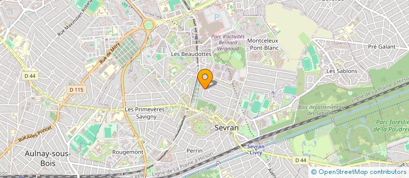 localisation de l'entreprise AIRS ET CHEMINS-AIRS AND WAYS à SEVRAN