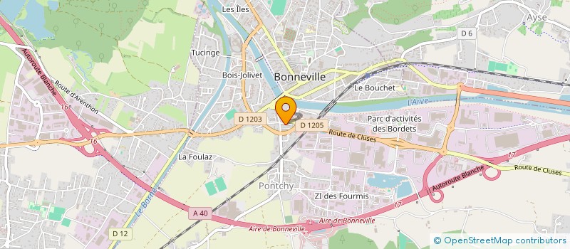 localisation de l'entreprise AIRS FROID  BONNEVILLE