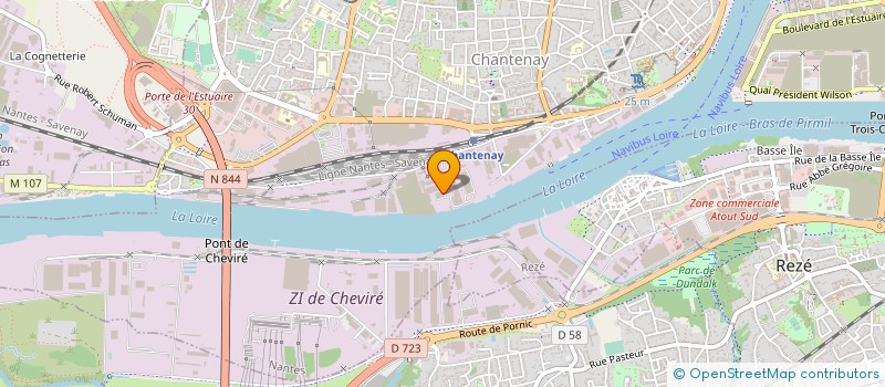 localisation de l'entreprise AIRSEAS à NANTES