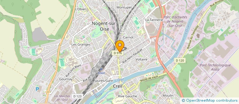 localisation de l'entreprise AIRSELLI à NOGENT-SUR-OISE