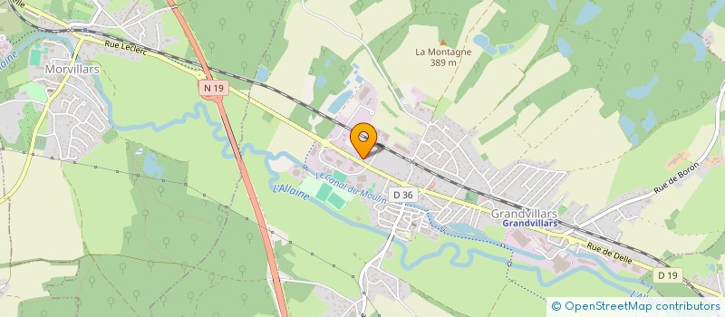 localisation de l'entreprise AIRSOFT & CO à GRANDVILLARS