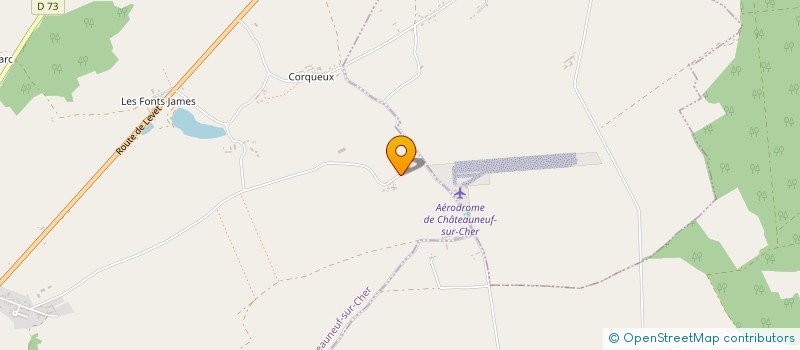 localisation de l'entreprise AIRSOFT OF CHER 18 (AOC-18)  CHATEAUNEUF-SUR-CHER