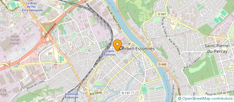 localisation de l'entreprise AIRSOFT TEAMSCAPES 'LES VAGABONDS GUERRIERS' à CORBEIL-ESSONNES