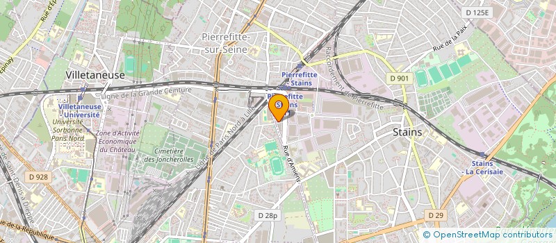 localisation de l'entreprise AIRTEX à STAINS