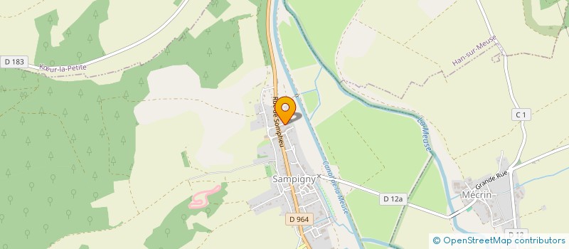 localisation de l'entreprise AIRTRANSAC à SAMPIGNY