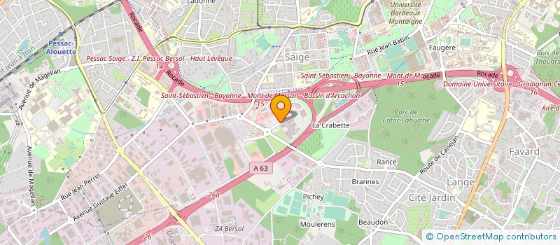 localisation de l'entreprise AIRUDIT à BEGLES