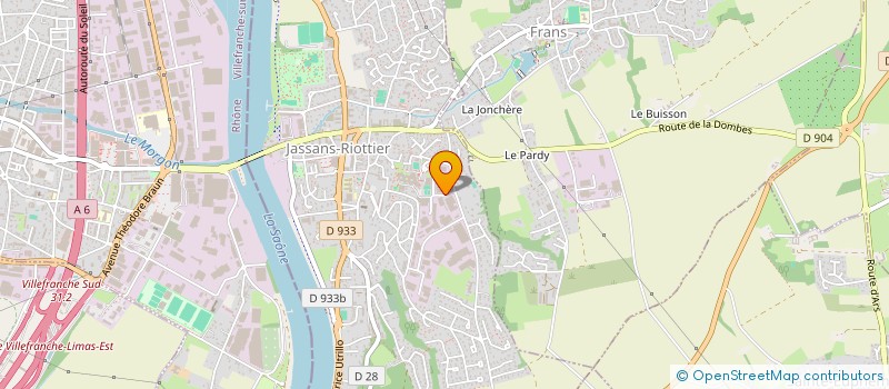 localisation de l'entreprise AIRVENTIS  JASSANS-RIOTTIER