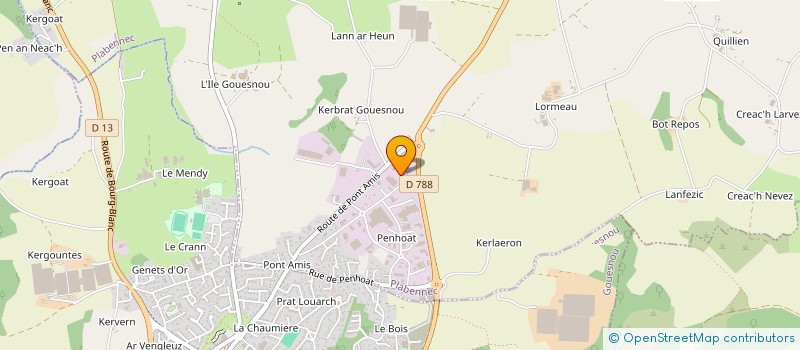 localisation de l'entreprise AIRWELL INDUSTRIE à PLABENNEC