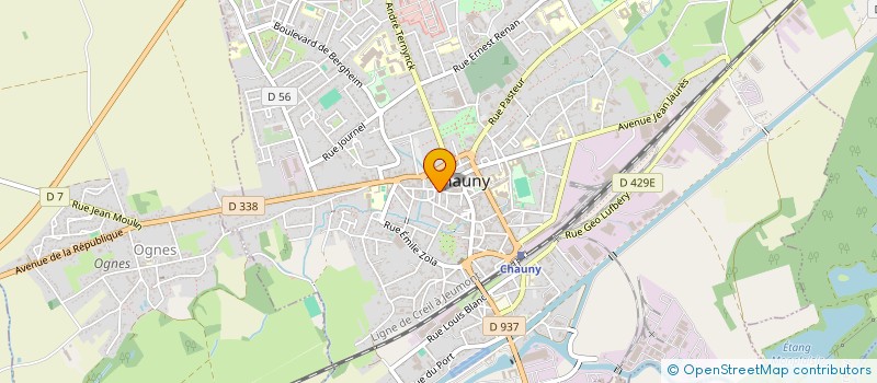 localisation de l'entreprise AIRZONE STORE à CHAUNY