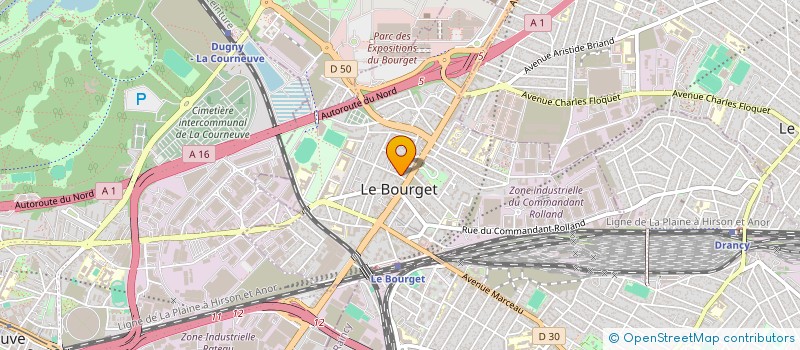 localisation de l'entreprise AIS DISTRIB à LE BOURGET