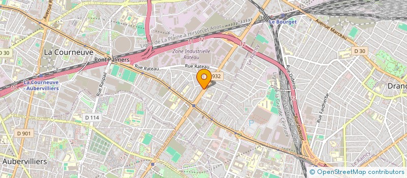 localisation de l'entreprise AISA-PRO à LA COURNEUVE