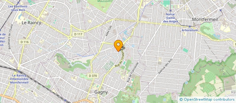 localisation de l'entreprise AISAF TRANSPORT ET SERVICE  GAGNY