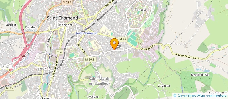 localisation de l'entreprise AISC  SAINT-CHAMOND