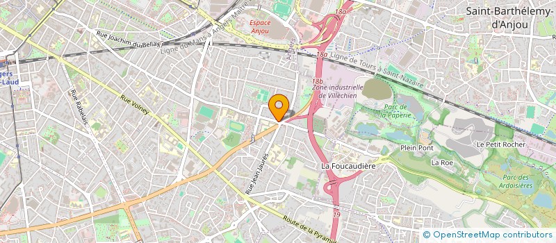localisation de l'entreprise AISEA à ANGERS