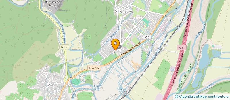 localisation de l'entreprise AISF  VILLENEUVE