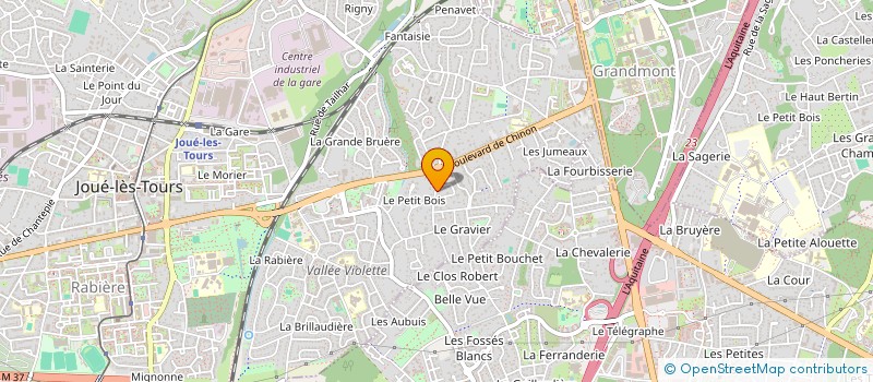 localisation de l'entreprise AISLING IMMOBILIER  JOUE-LES-TOURS