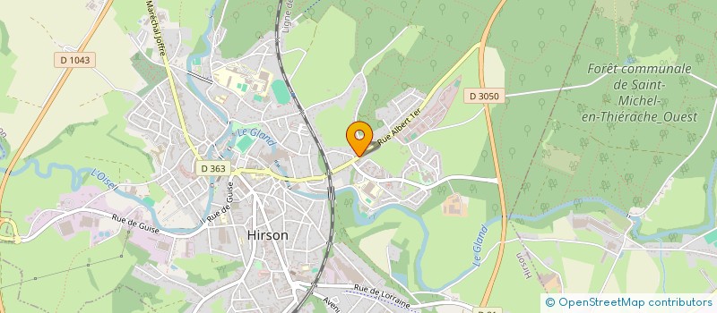 localisation de l'entreprise AISNE AQUITAINE  HIRSON