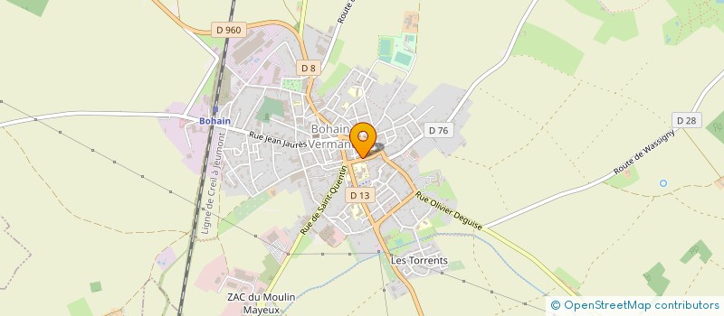 localisation de l'entreprise AISNE BOIS 02 à BOHAIN-EN-VERMANDOIS