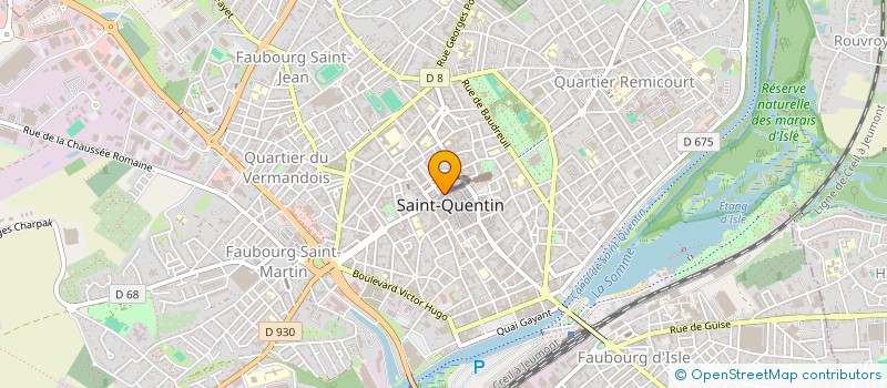 localisation de l'entreprise AISNE BUREAUTIQUE COMMUNICATION  SAINT-QUENTIN