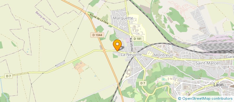 localisation de l'entreprise AISNE-CONSO à LAON