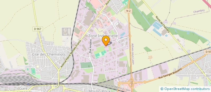 localisation de l'entreprise AISNE ENERGIE HABITAT à LAON